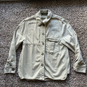 Zara thick shirt jacket Beige